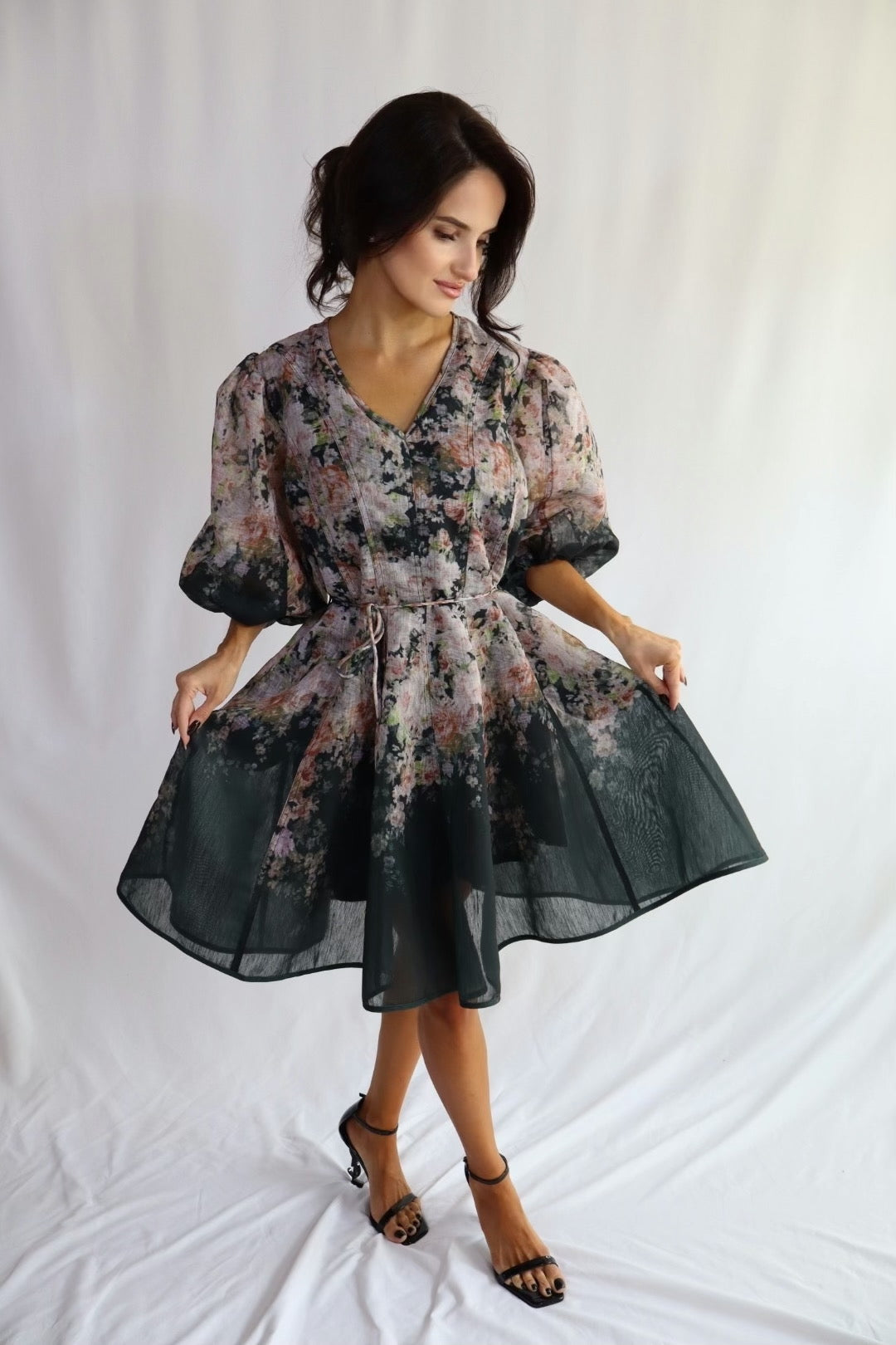 Black Floral Dress