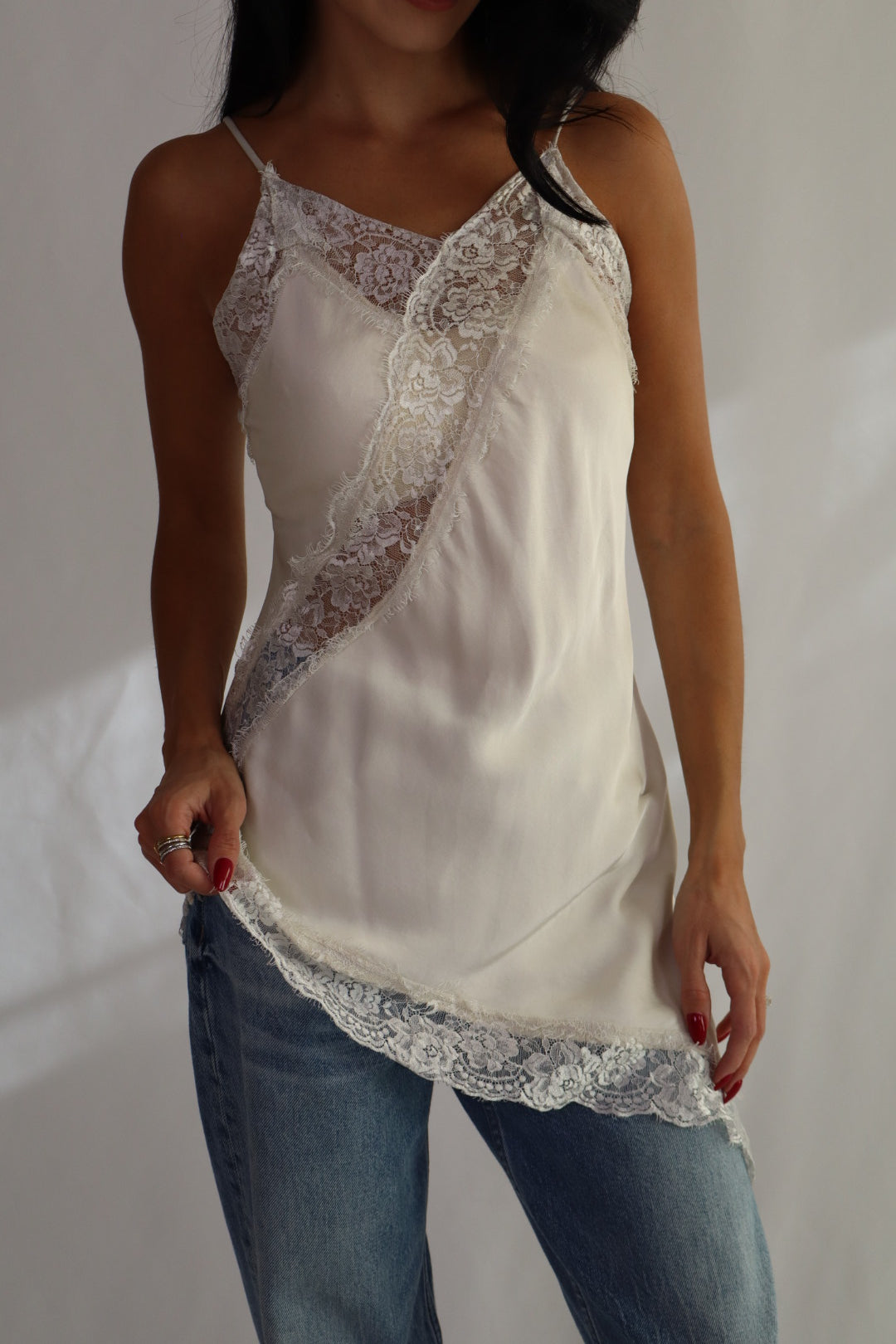 Ivory Lace camisole Top
