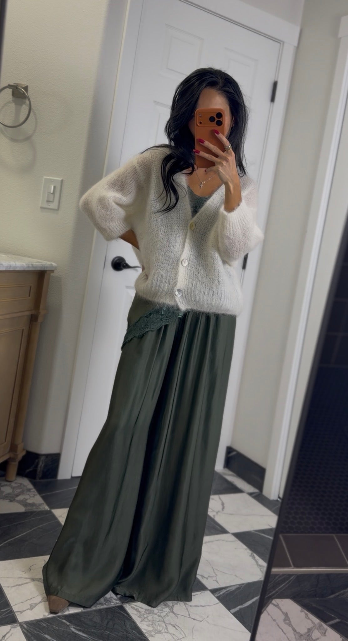 ivory Mohair cardigan