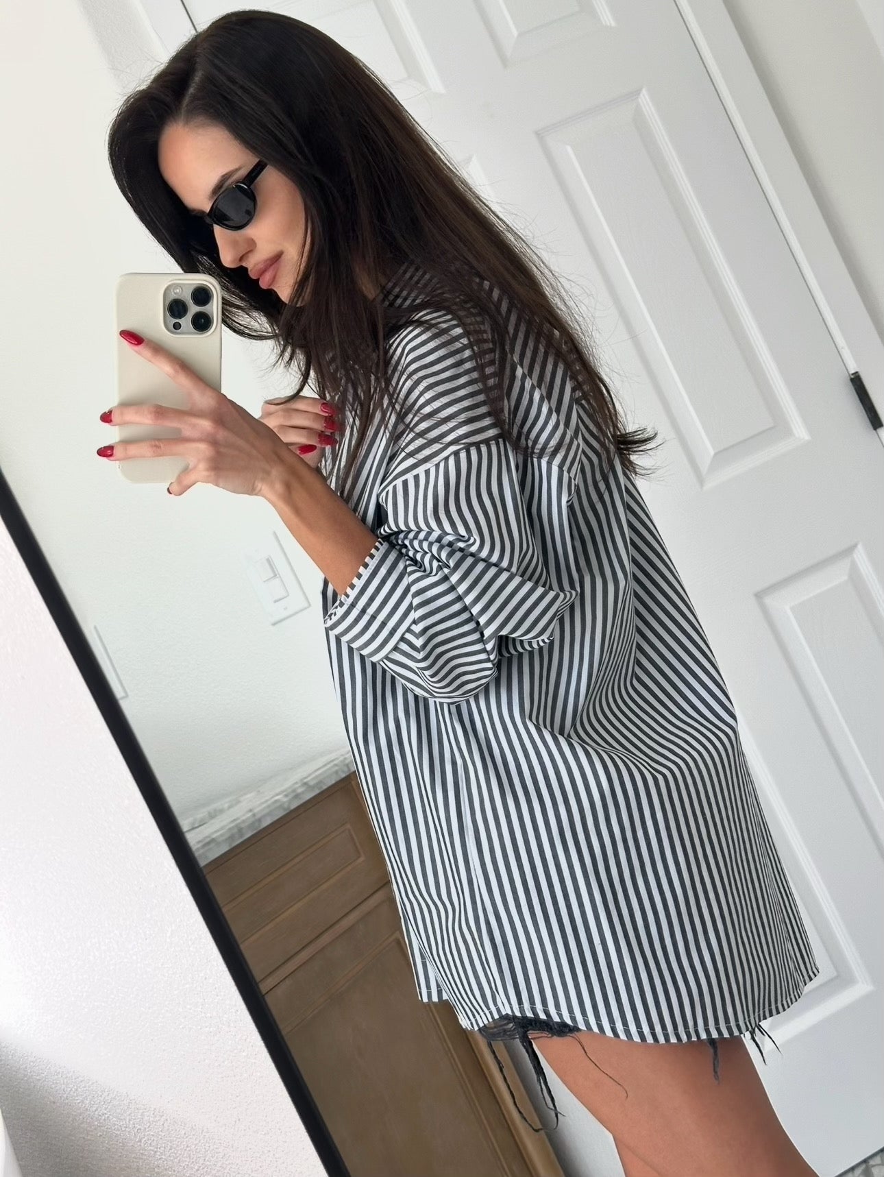 charcoal striped Shirt