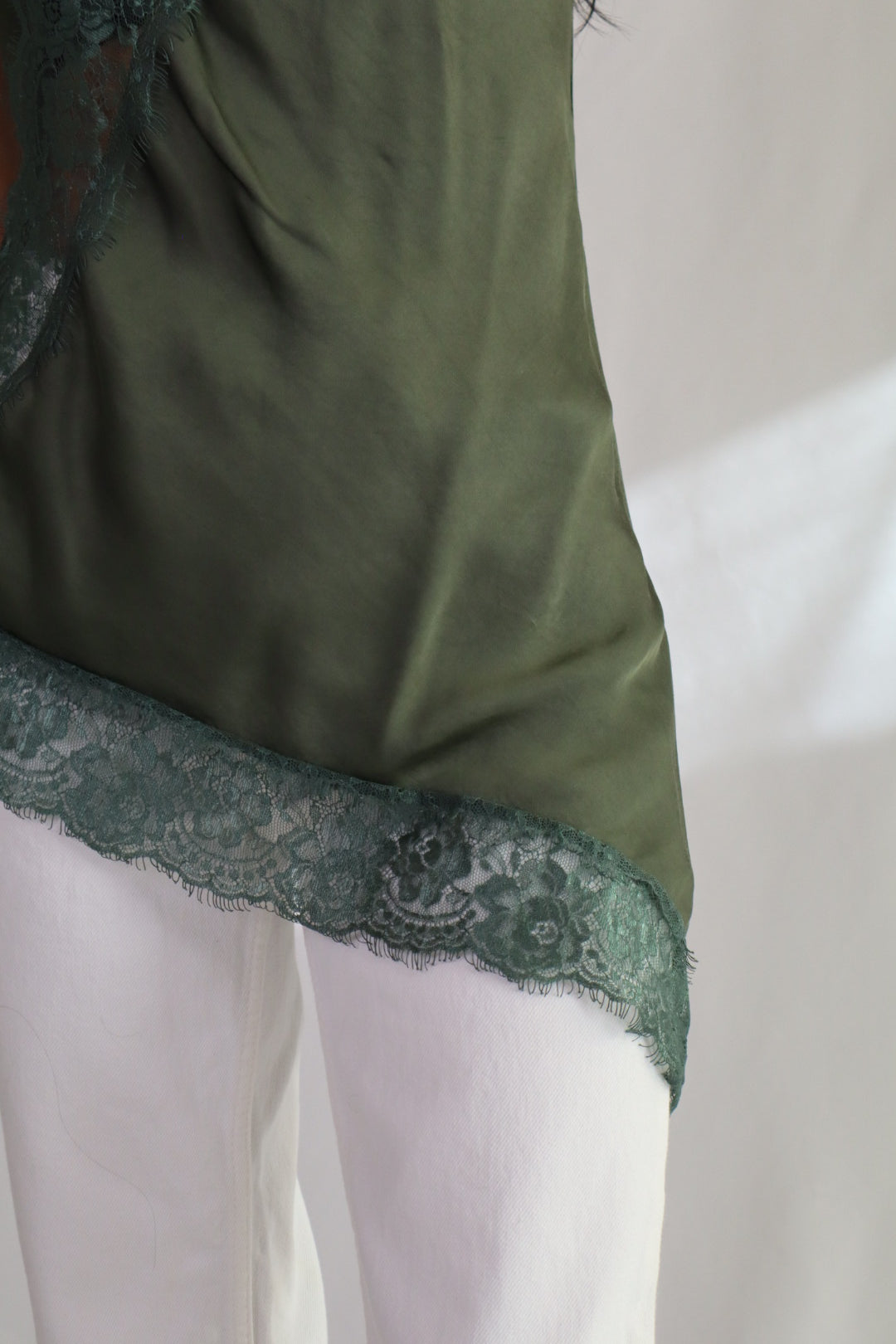 Olive Lace camisole Top