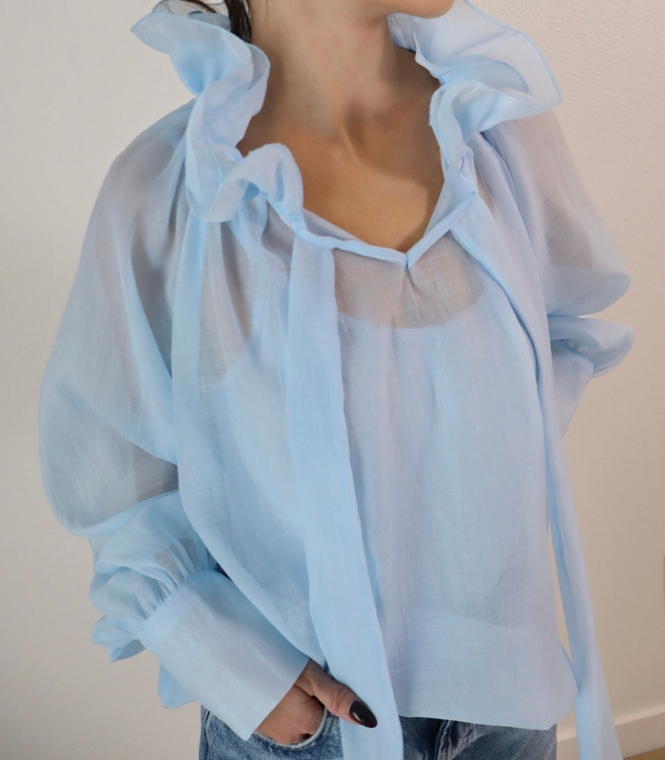Sky Blue Blouse