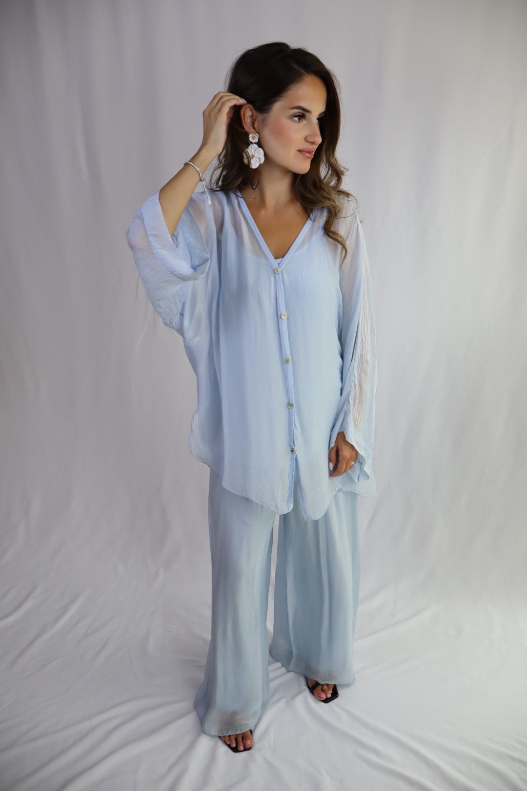 Baby Blue Pant Set