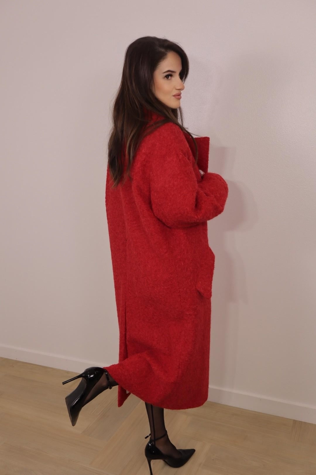 Red Oversized Coat