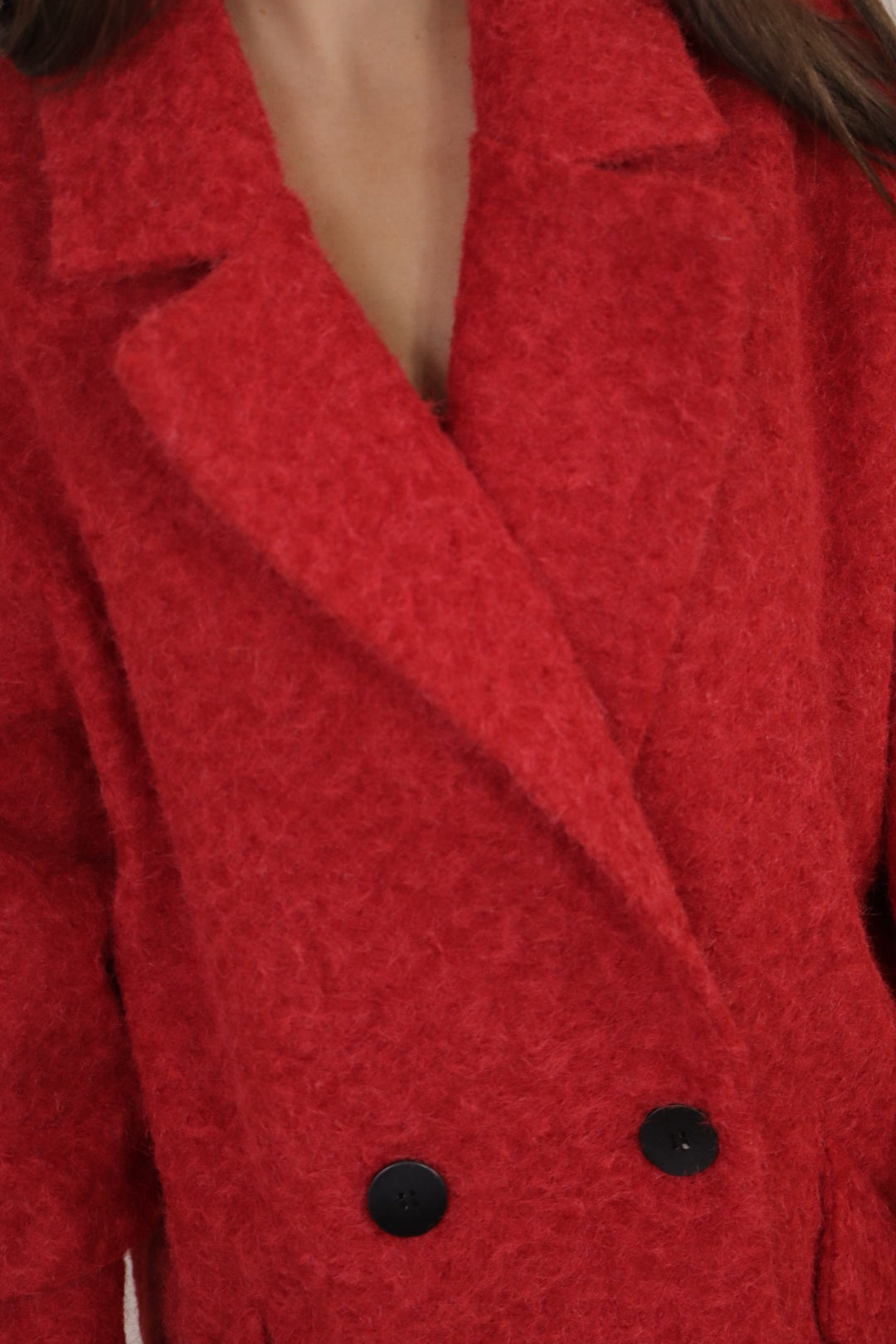 Red Oversized Coat