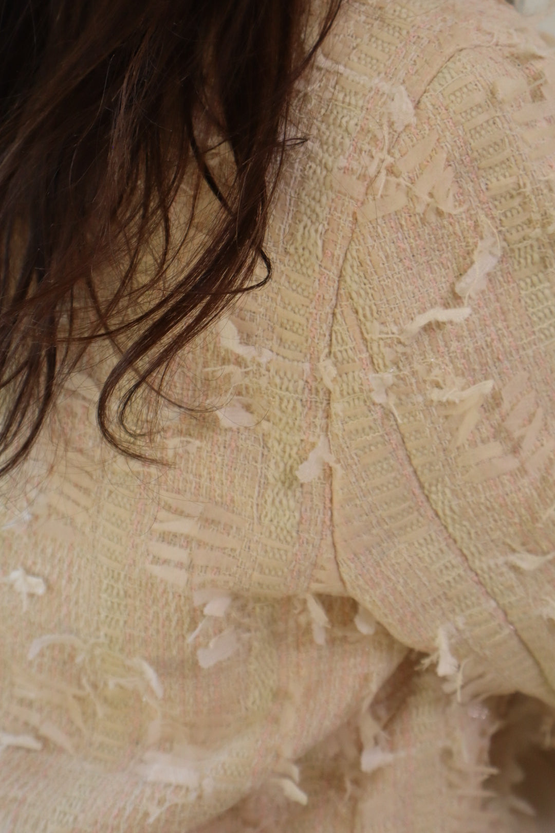 Ivory Blush Textured Jacket