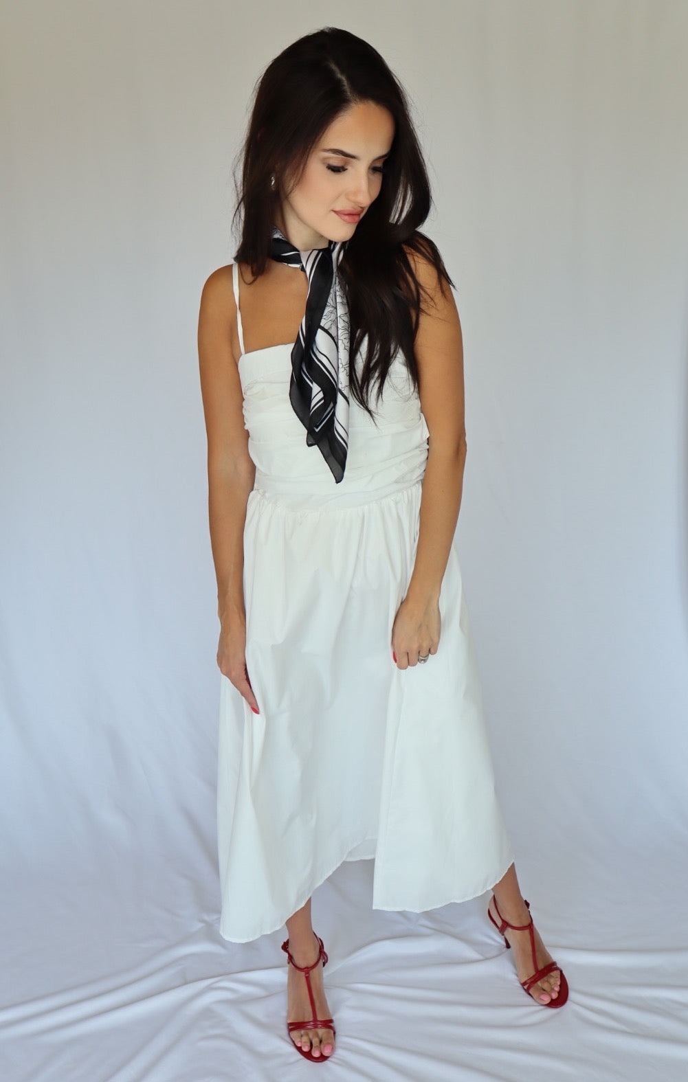 White Midi Dress