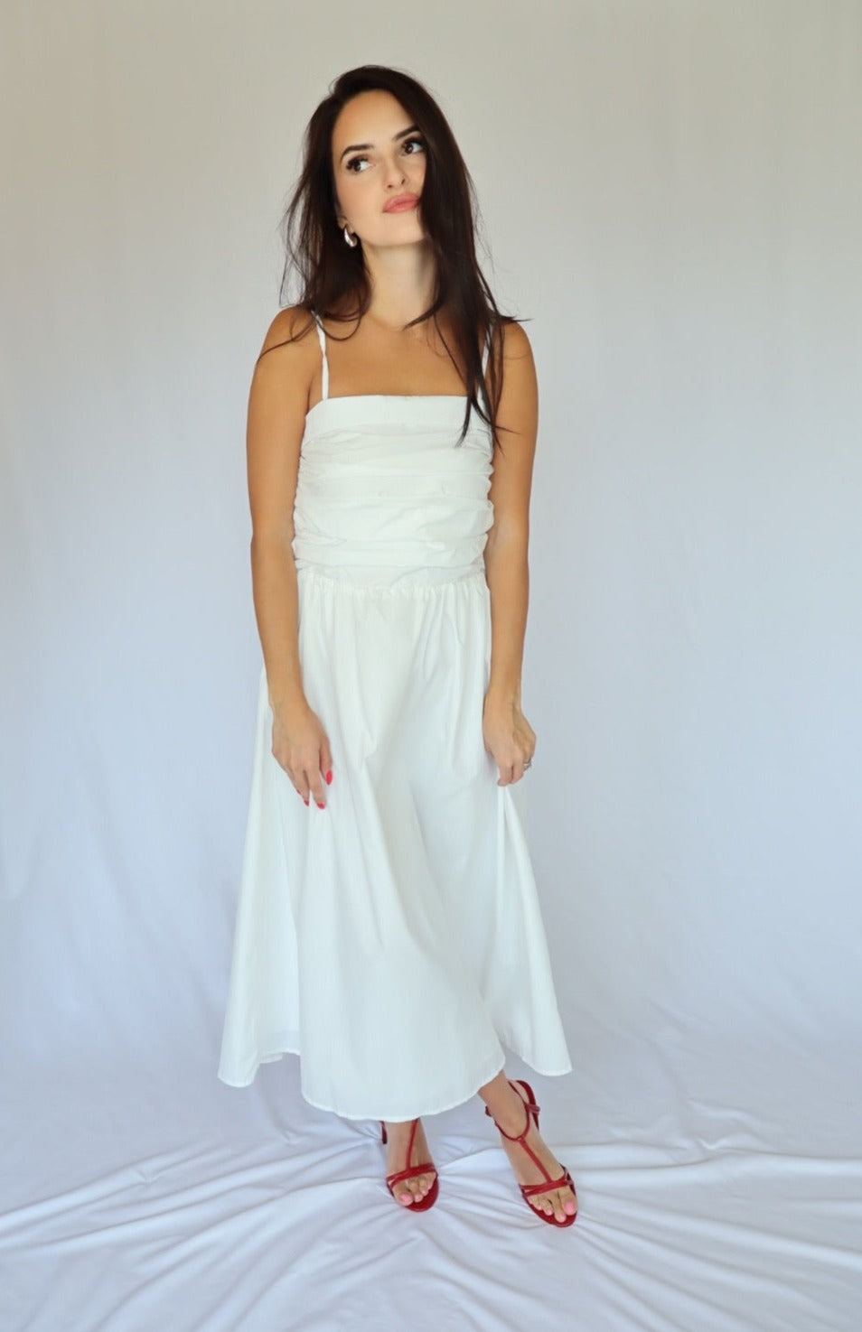 White Midi Dress