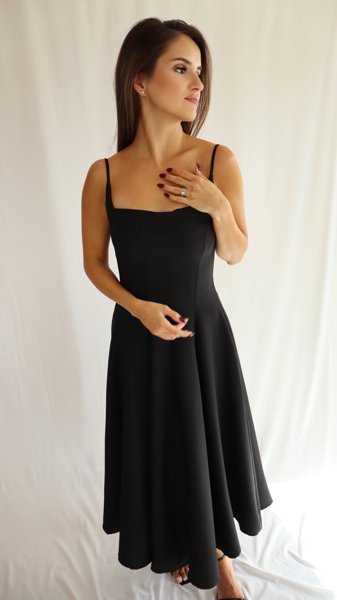 Wish Black Midi Dress