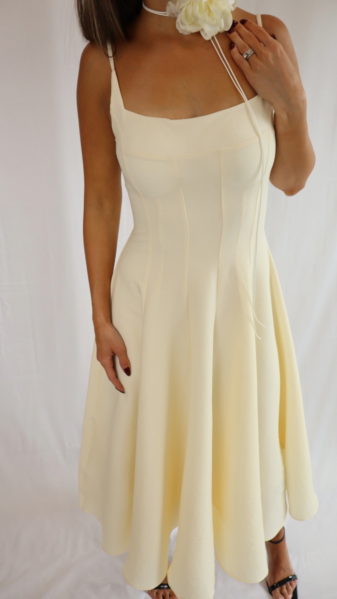 Wish Ivory Midi Dress