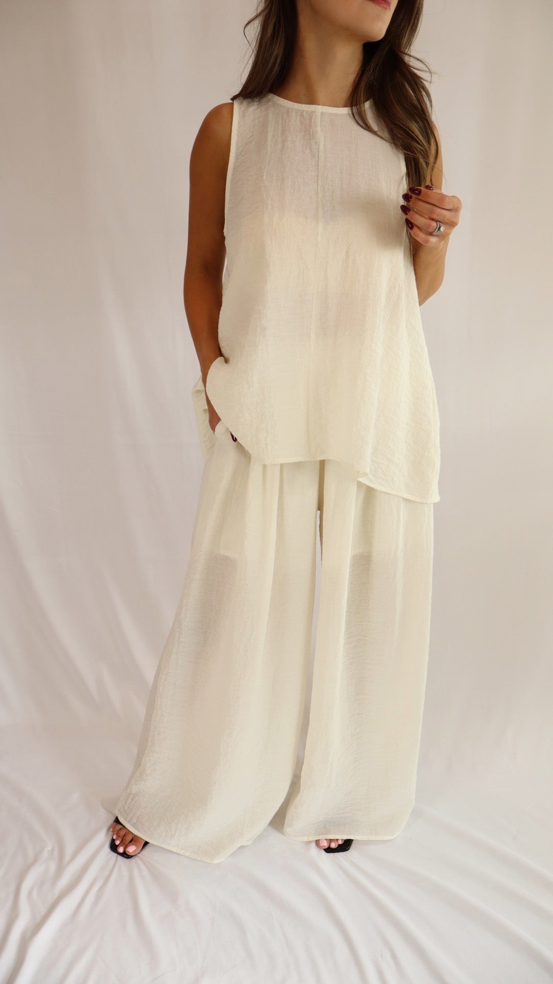 Coastal Ivory Pants Set