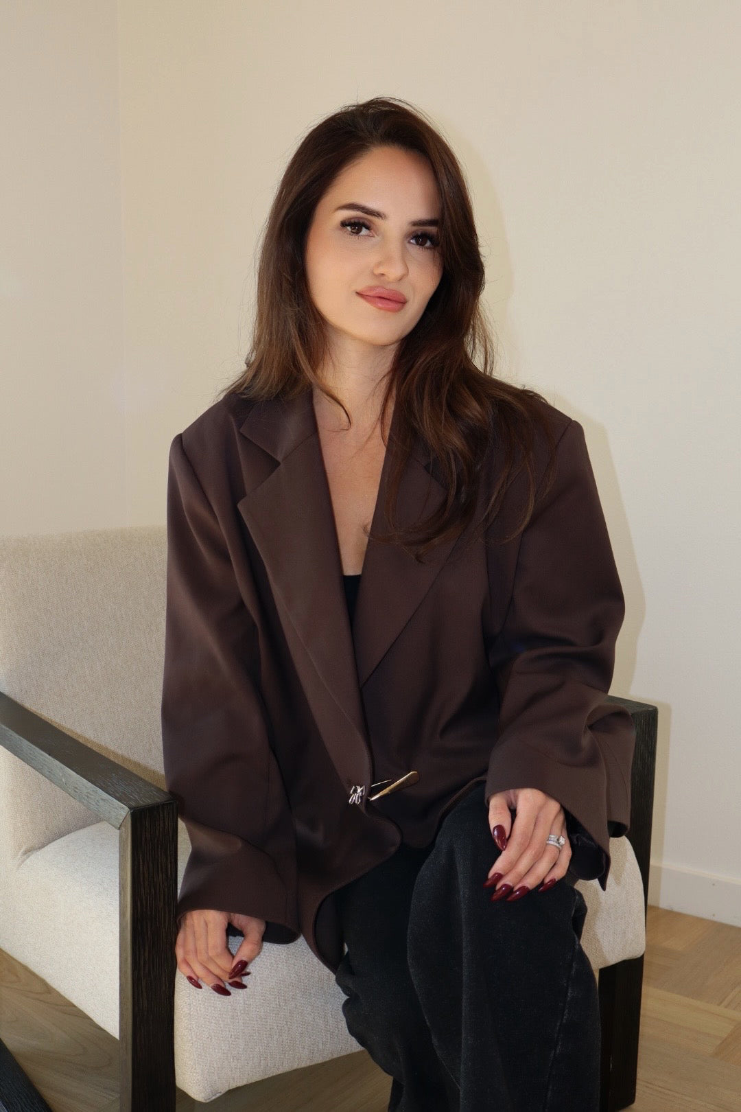 Chocolate Pin Blazer