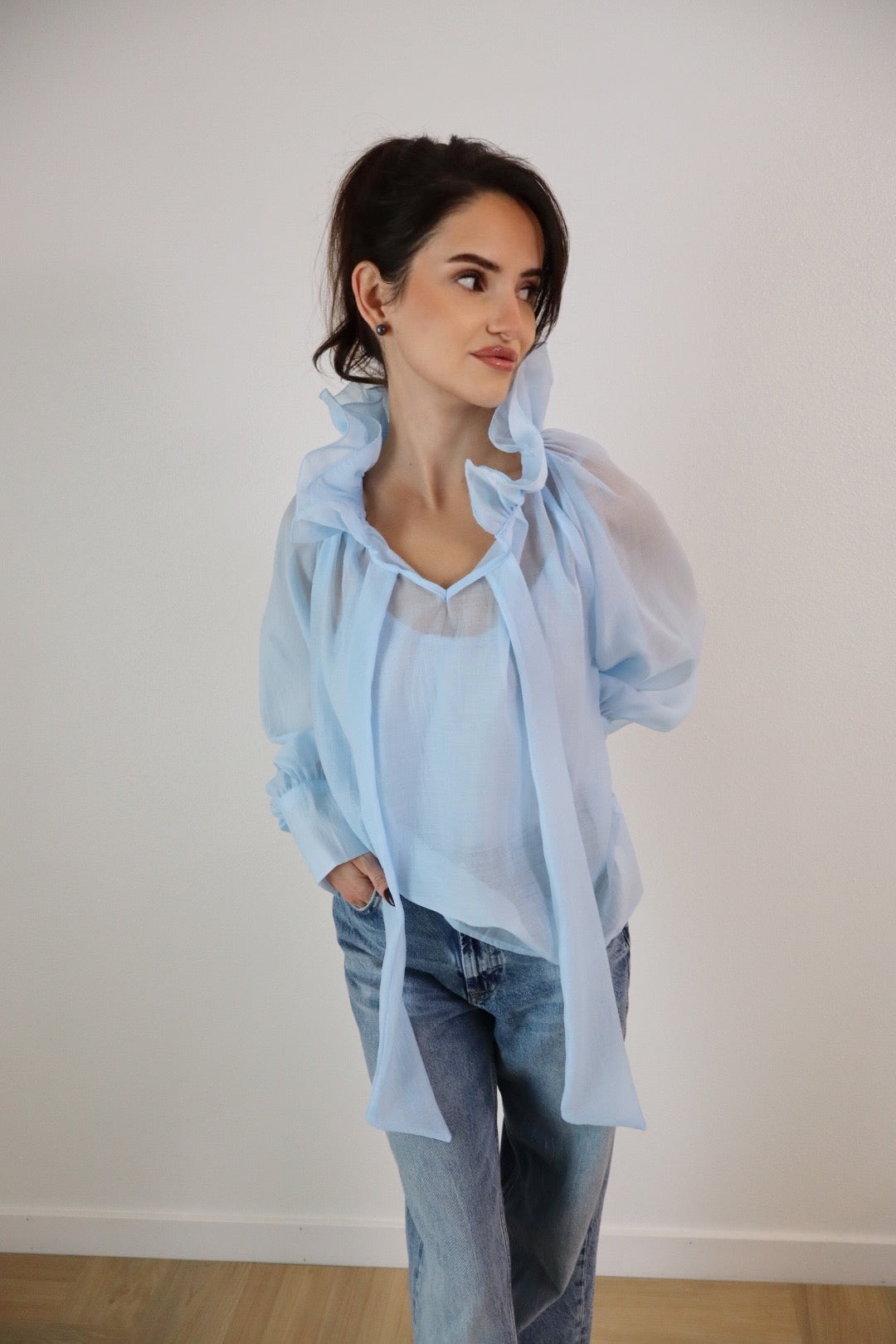 Sky Blue Blouse