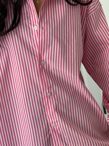 Pink striped shirt
