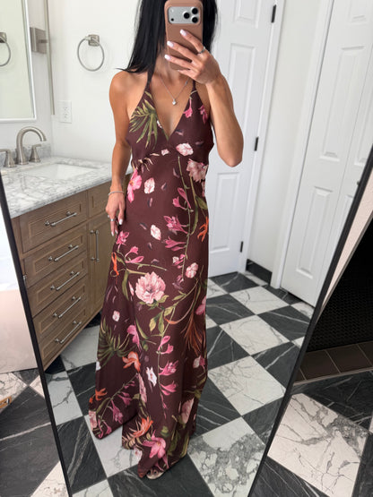 Halter Botanical Dress