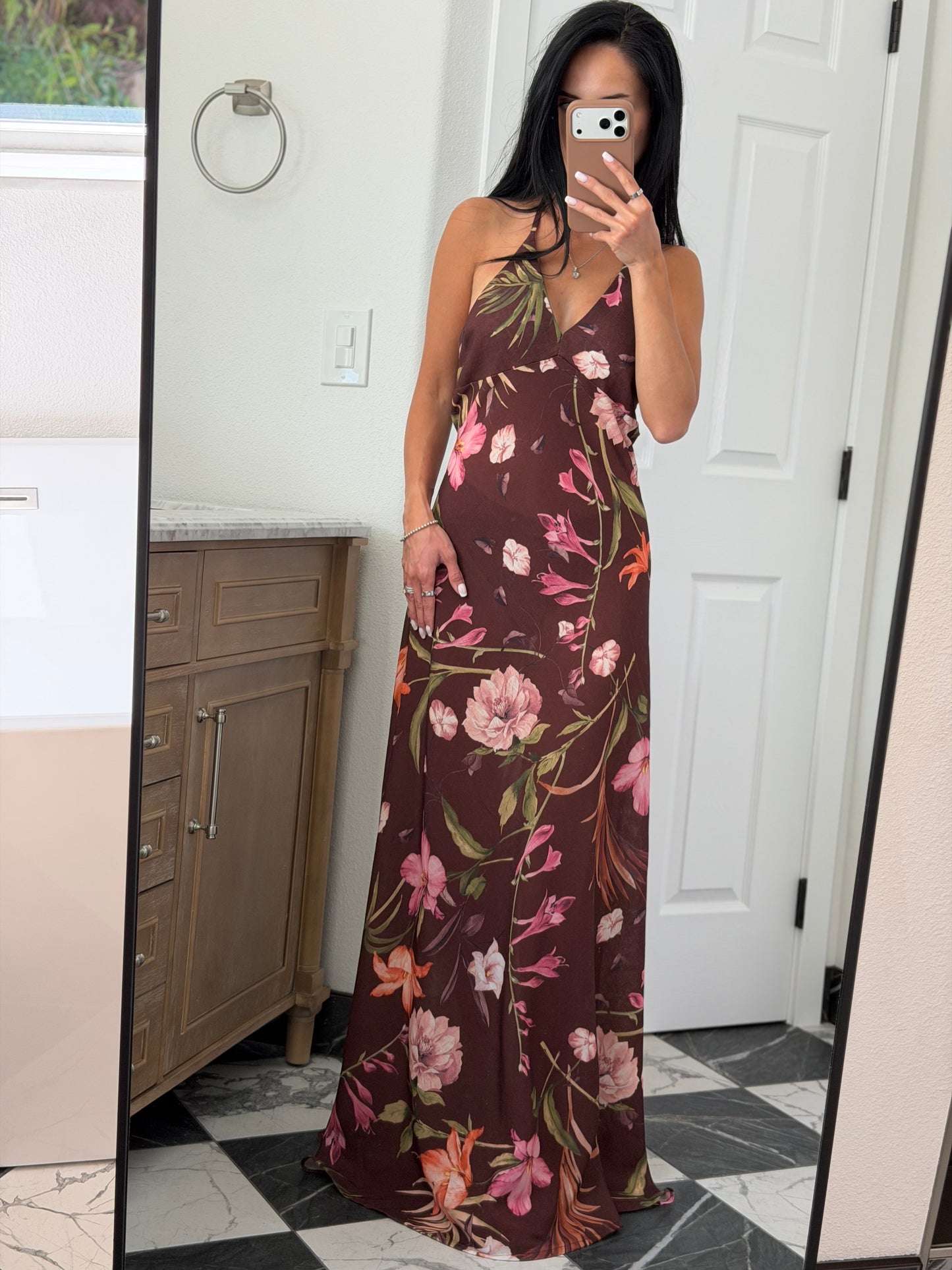 Halter Botanical Dress