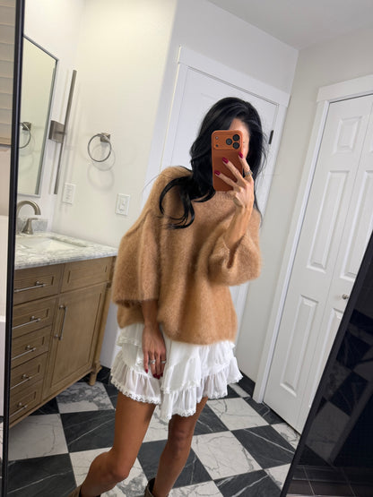 caramel mohair sweater