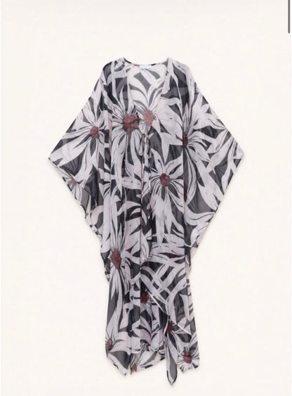 Black Kimono Dress Cover Up
