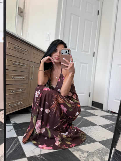 Halter Botanical Dress