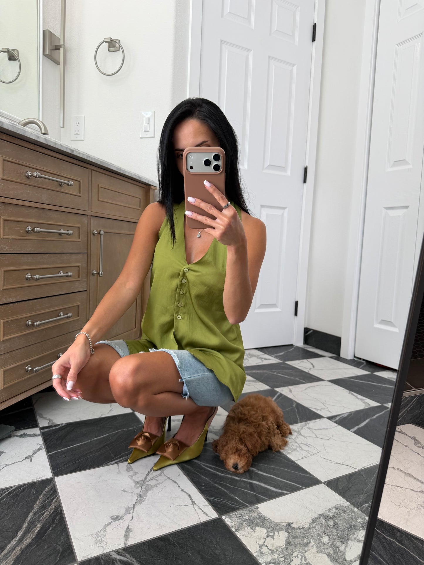 Olive Halter Gilet