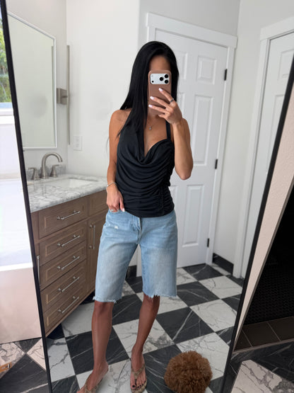 Black Halter Tank