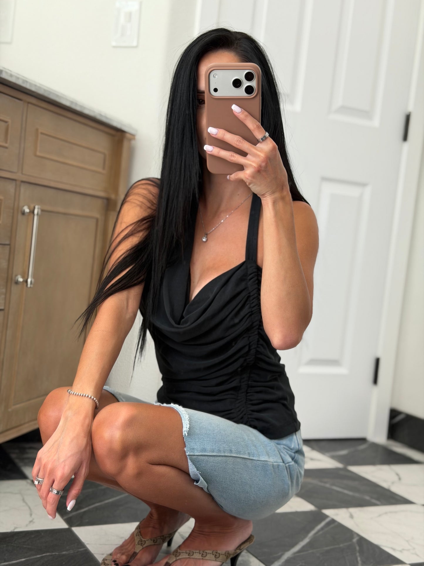 Black Halter Tank