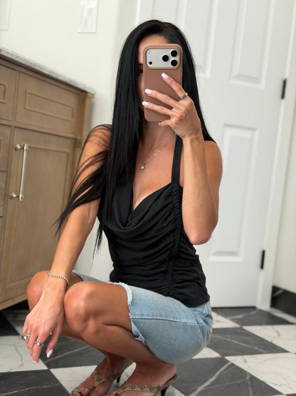 Black Halter Tank