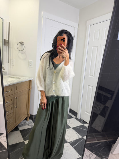 ivory Mohair cardigan