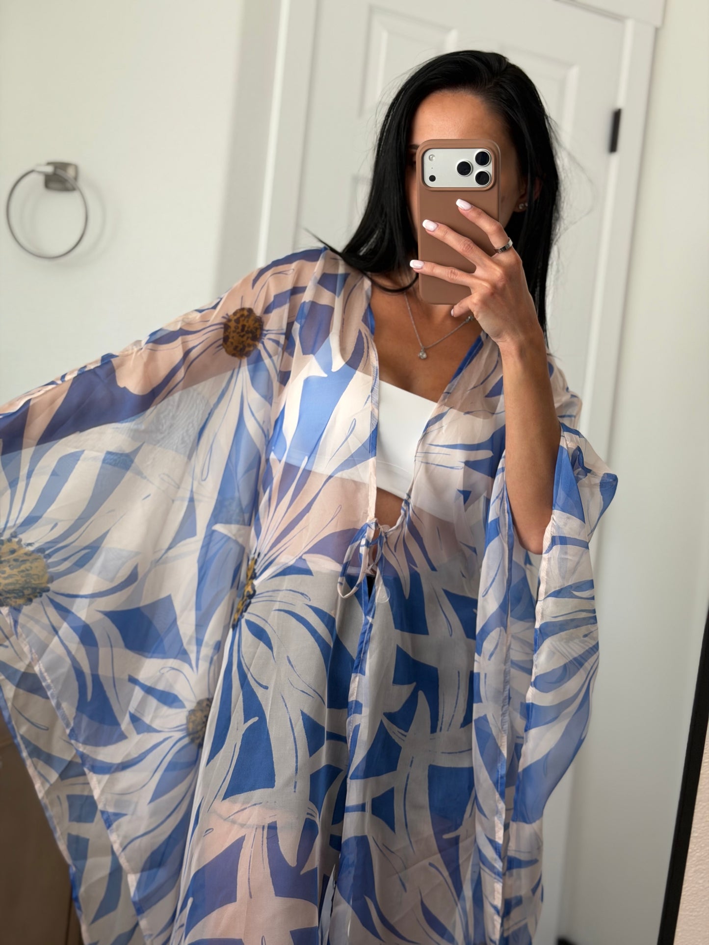 Sky Kimono Dress Cover Up