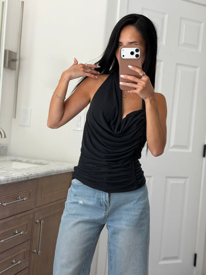 Black Halter Tank