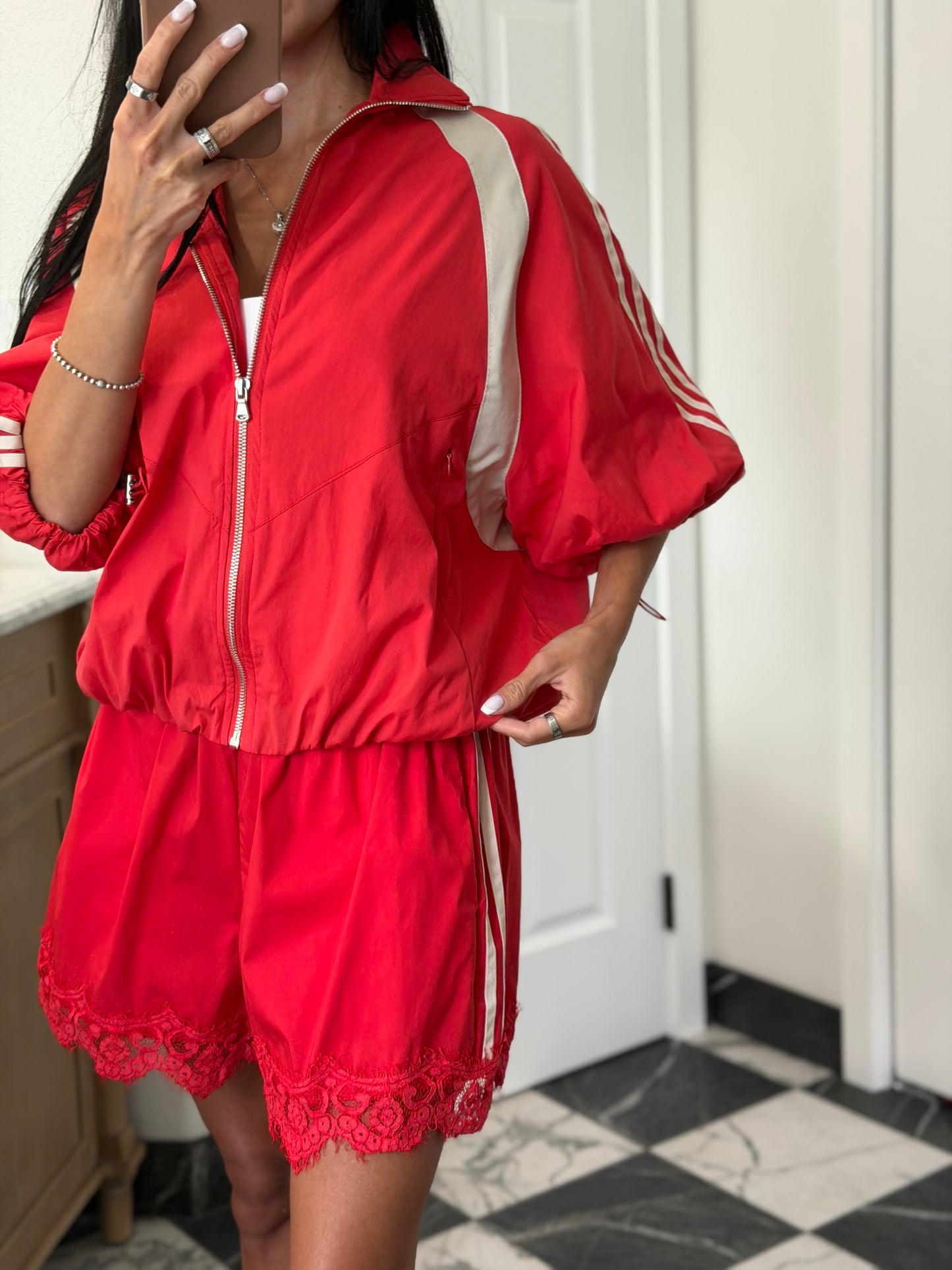 Red Bomber Jacket