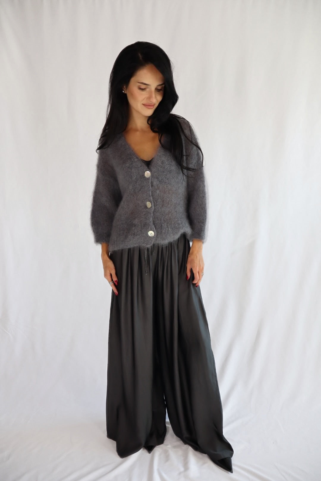 Grey Viscose pants