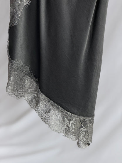 Grey Lace Camisole Top