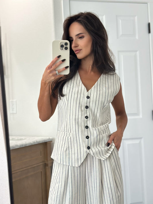 Striped vest