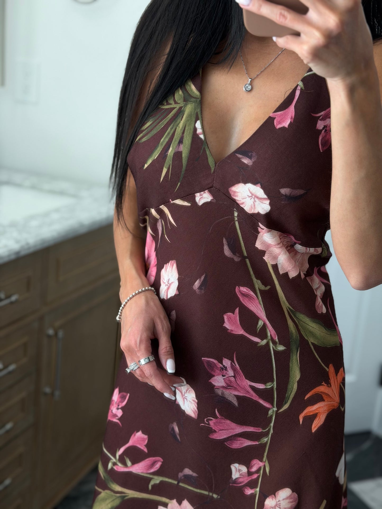 Halter Botanical Dress