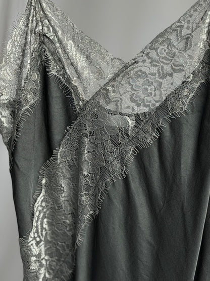 Grey Lace Camisole Top
