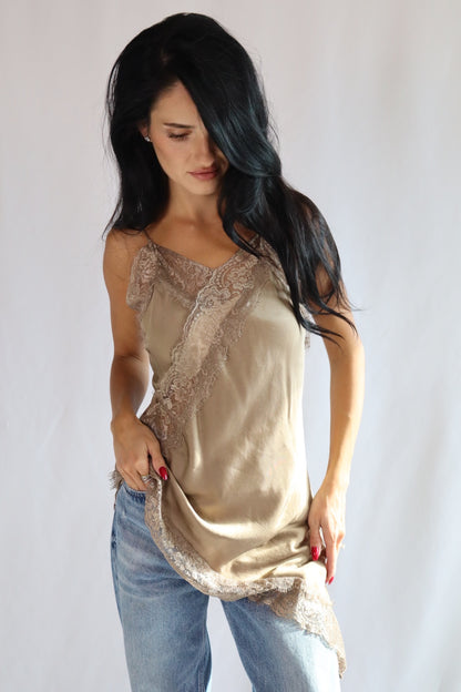 latte Lace Camisole Top