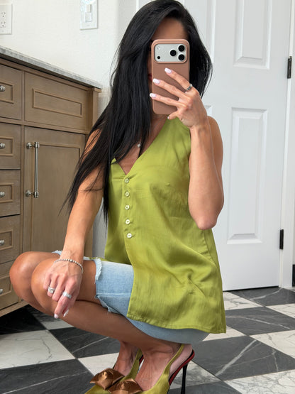 Olive Halter Gilet