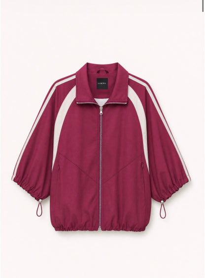 Wine Bomber Jacket