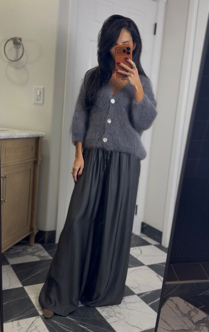 grey mohair cardigan