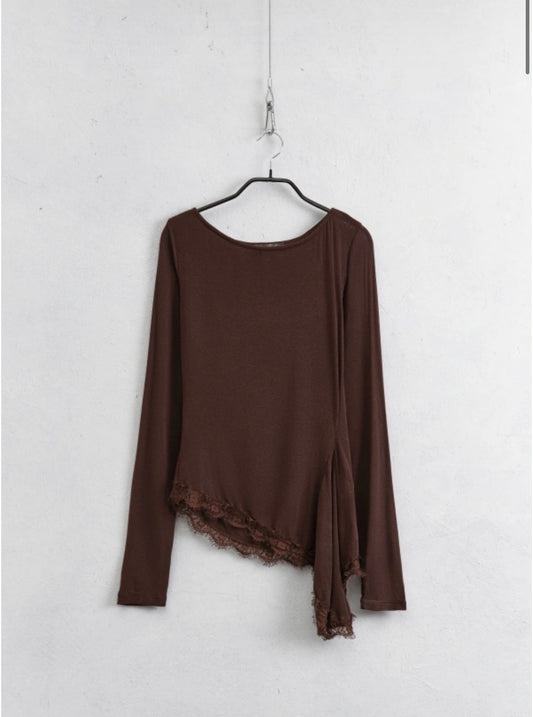brown cashmere blend top