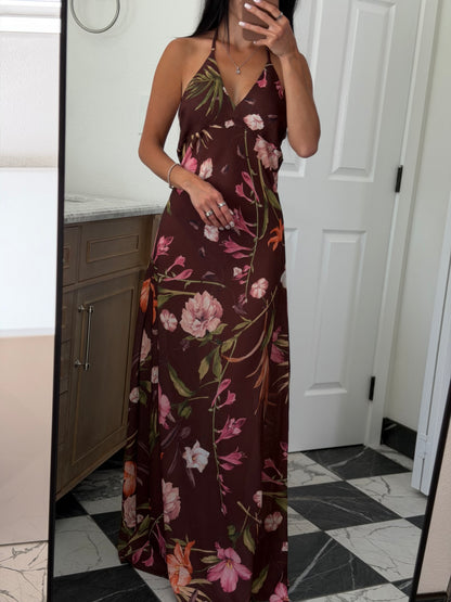 Halter Botanical Dress