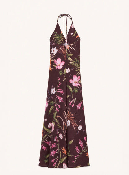 Halter Botanical Dress