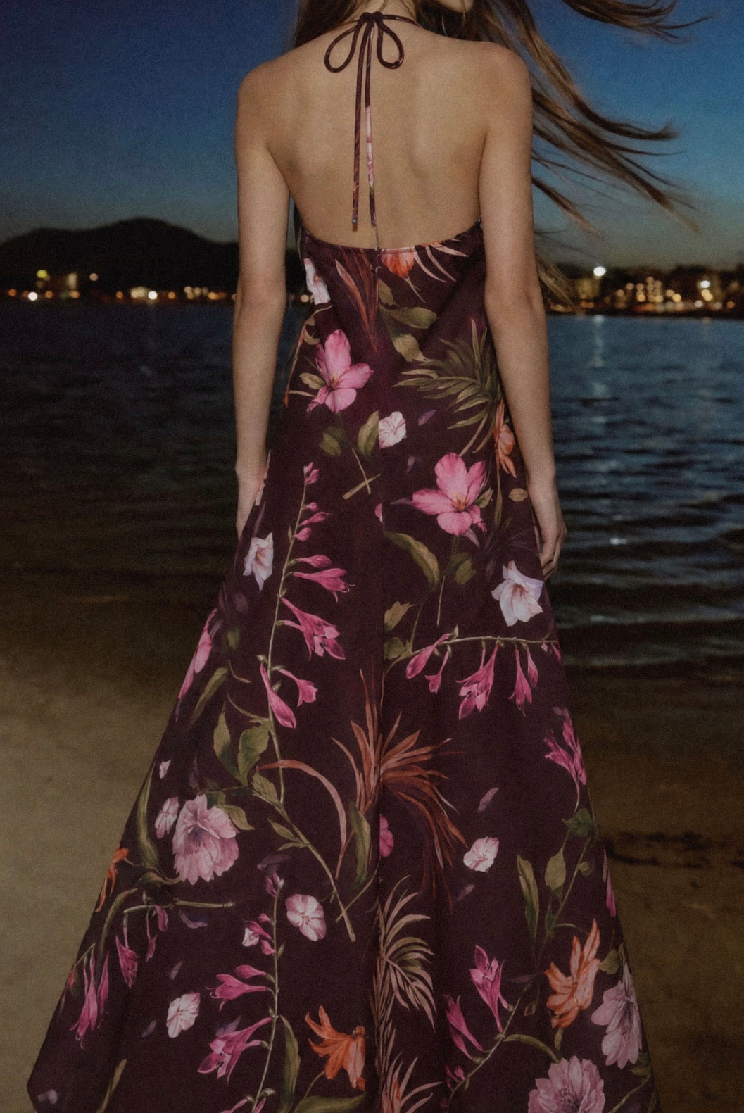 Halter Botanical Dress