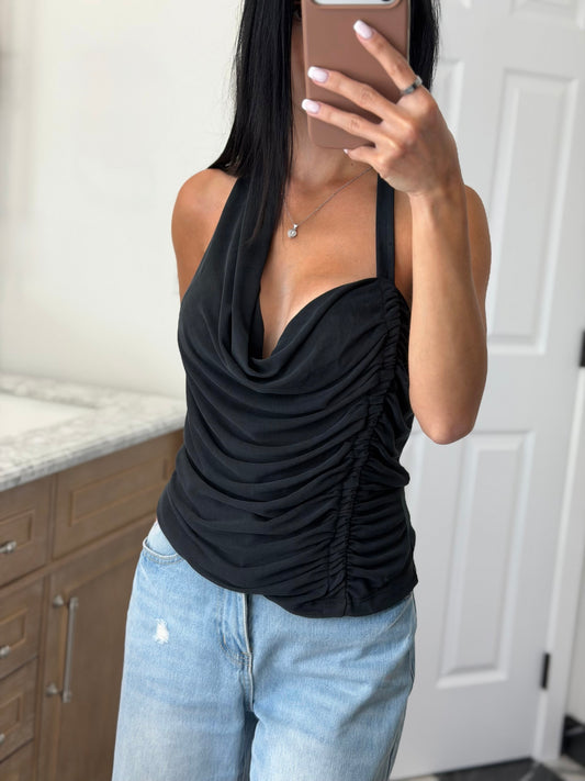 Black Halter Tank