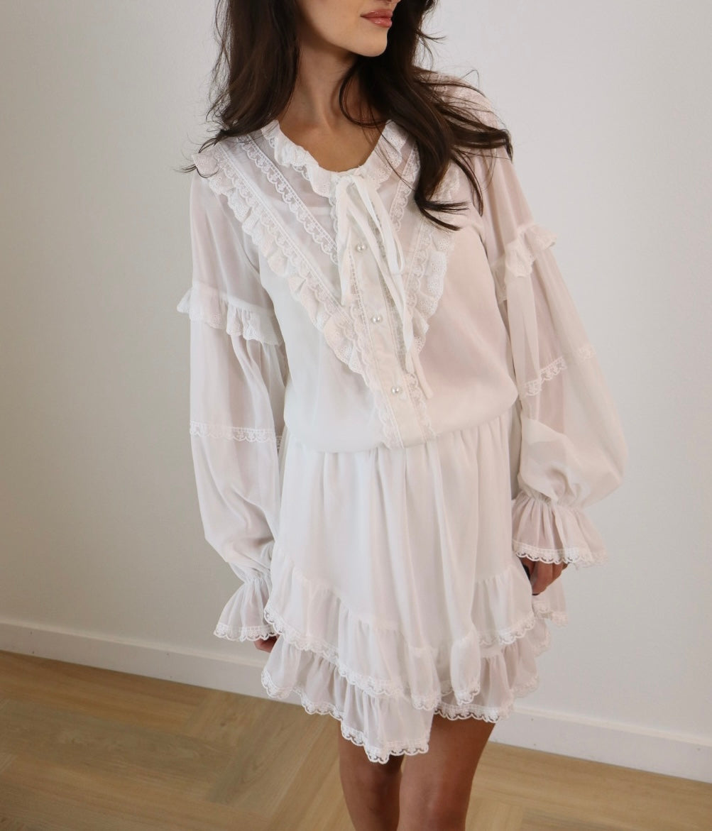 Blouse Shorts Set
