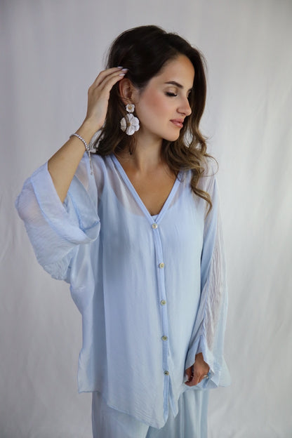 Baby Blue Pant Set