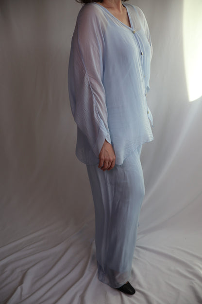 Baby Blue Pant Set