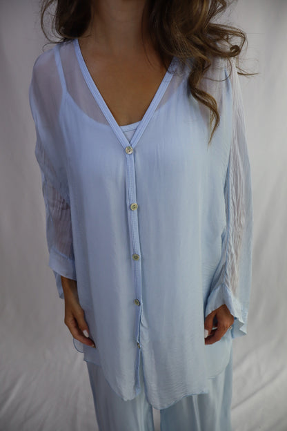 Baby Blue Pant Set
