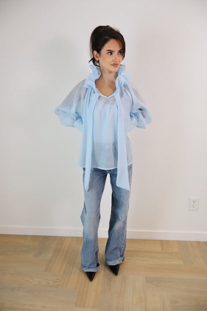 Sky Blue Blouse